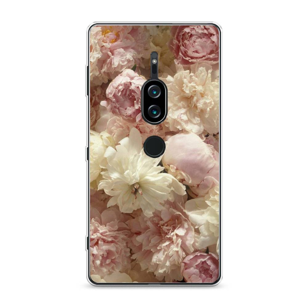 

Силиконовый чехол "Пионы светлые" на Sony Xperia XZ2 Premium, 53350-8