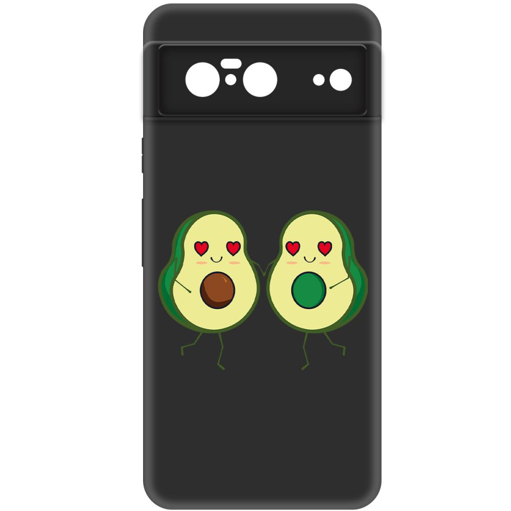 

Чехол-накладка Krutoff Soft Case Авокадо Пара для Google Pixel 8 черный