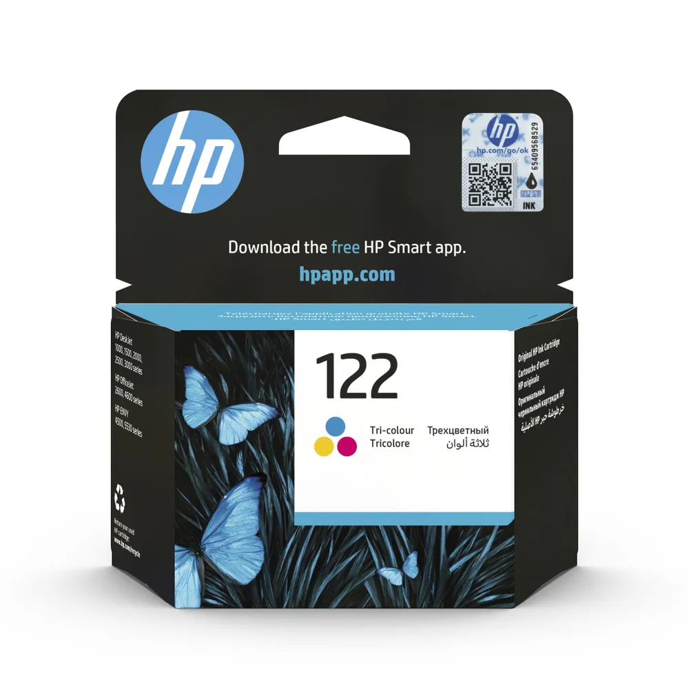 Картридж для струйного принтера HP 122 многоцветный CH562HE  многоцветный, оригинальный