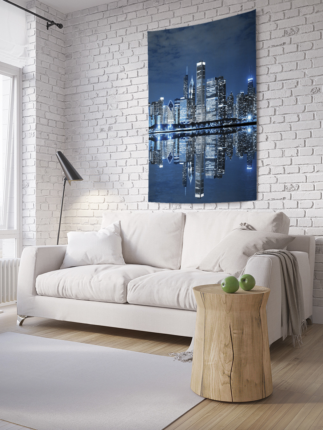 

Вертикальное фотопанно на стену JoyArty Ослепительный город 100x150 см, Ослепительный город