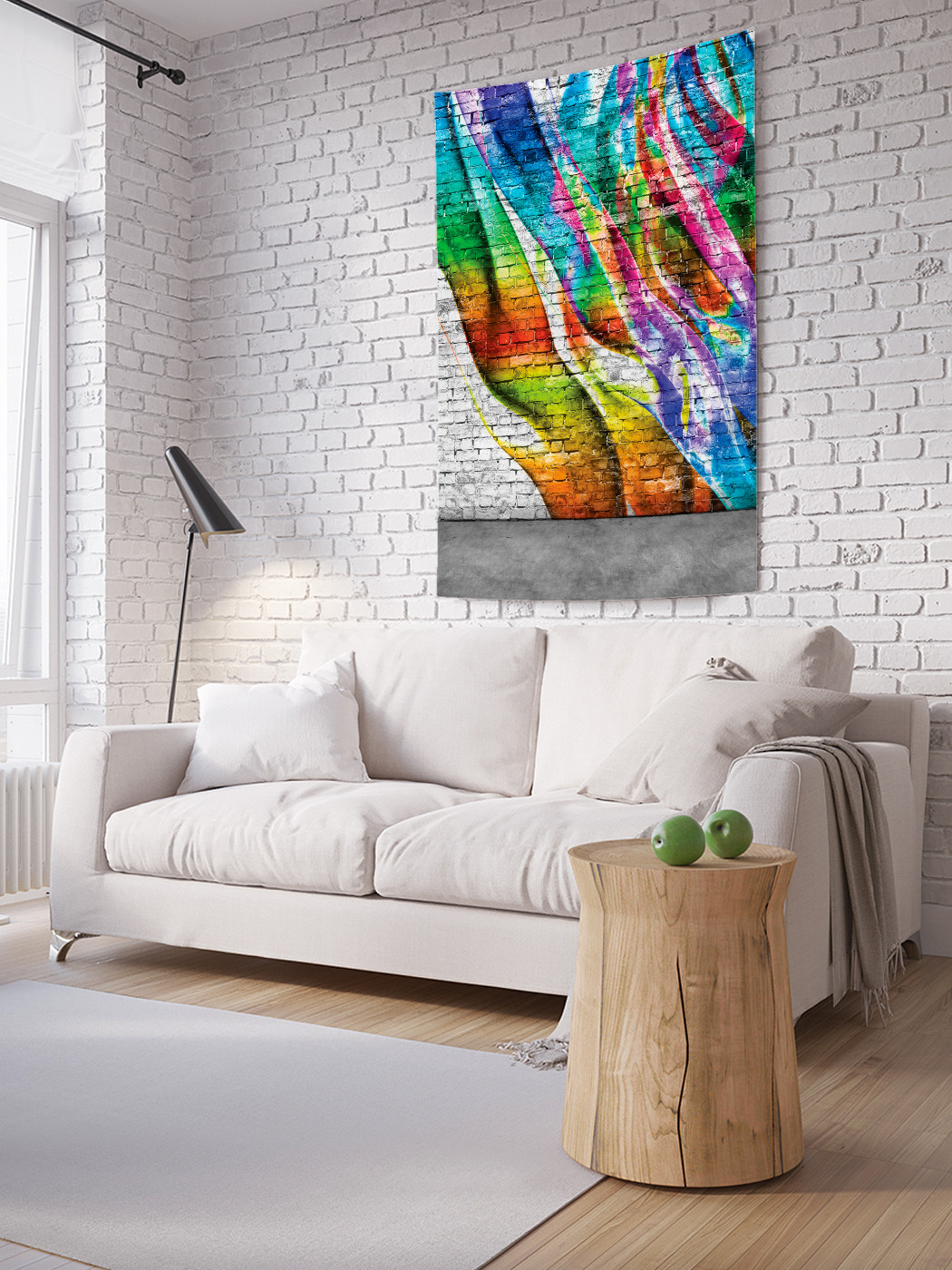 

Вертикальное фотопанно на стену JoyArty Цветное пламя 100x150 см, Цветное пламя