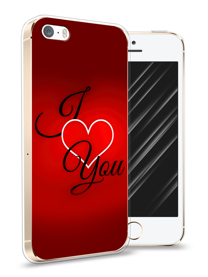 

Чехол Awog на Apple iPhone 5 / Айфон 5 "I love you 3", Разноцветный, 10350-6