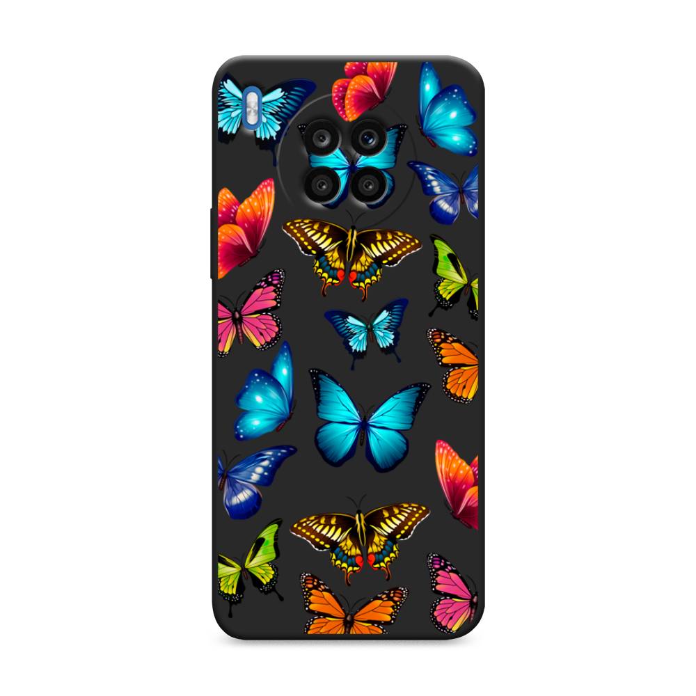 фото Чехол awog "разные бабочки" для huawei nova 8i