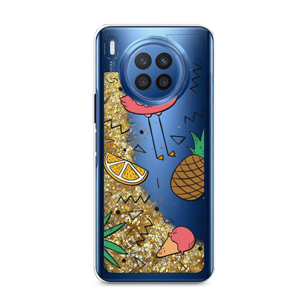 

Чехол Awog на Huawei Nova 8i "Гавайский фон", Разноцветный, 6106390-1
