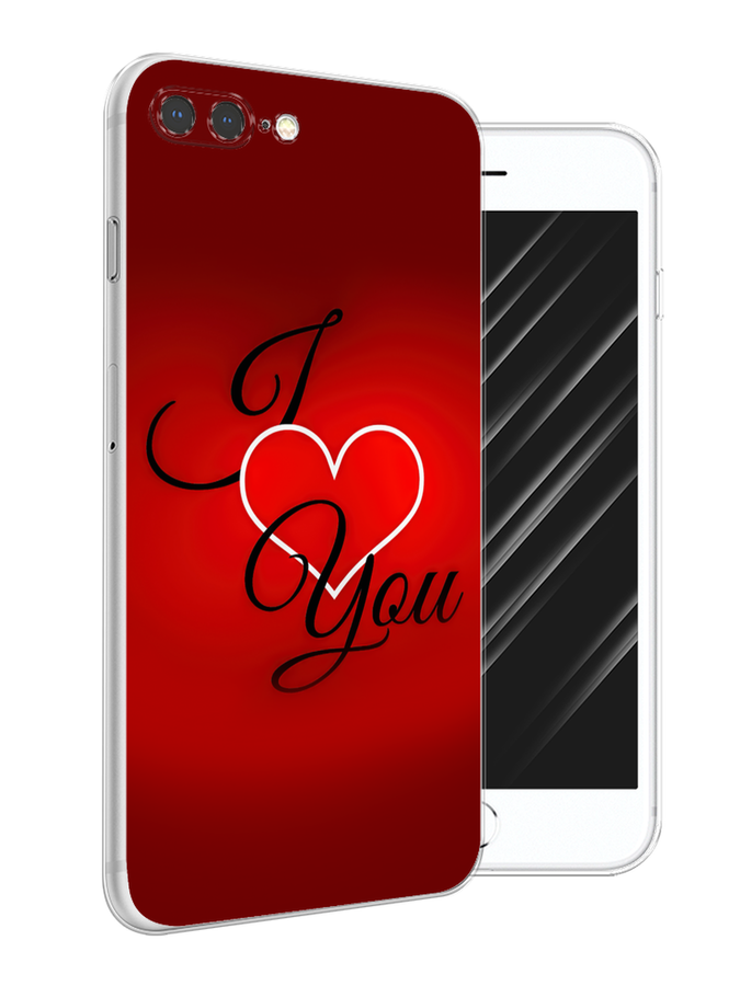 

Чехол Awog на Apple iPhone 7 Plus / Айфон 7 Plus "I love you 3", Разноцветный, 10750-6