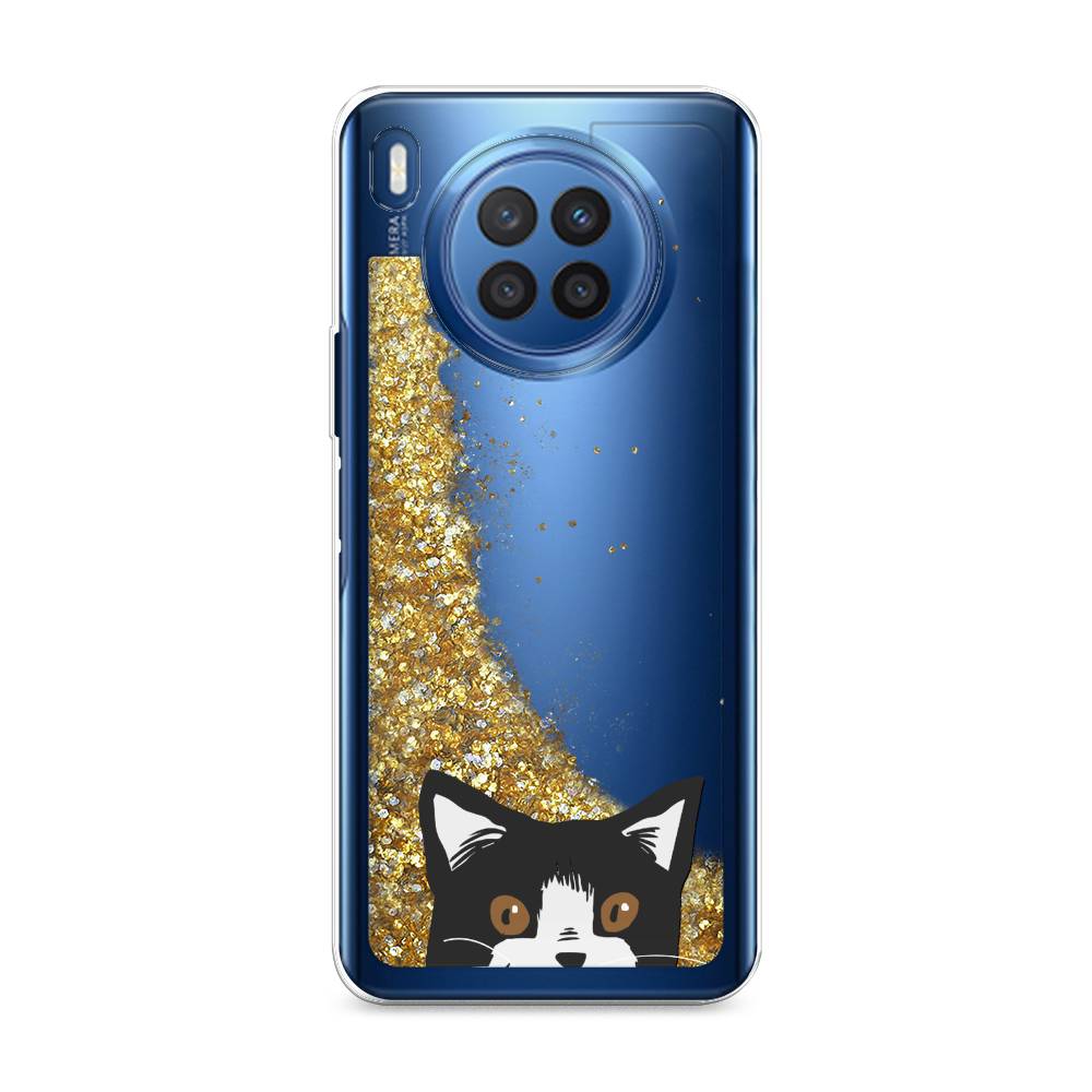 

Чехол Awog на Huawei Nova 8i "Подглядывающий кот", Разноцветный, 6106390-1