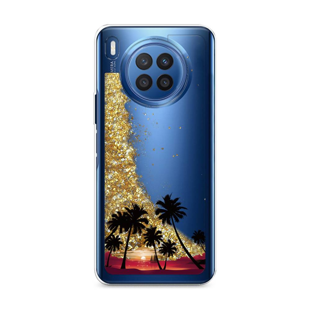 

Чехол Awog на Huawei Nova 8i "Закат и пальмы", Разноцветный, 6106390-1