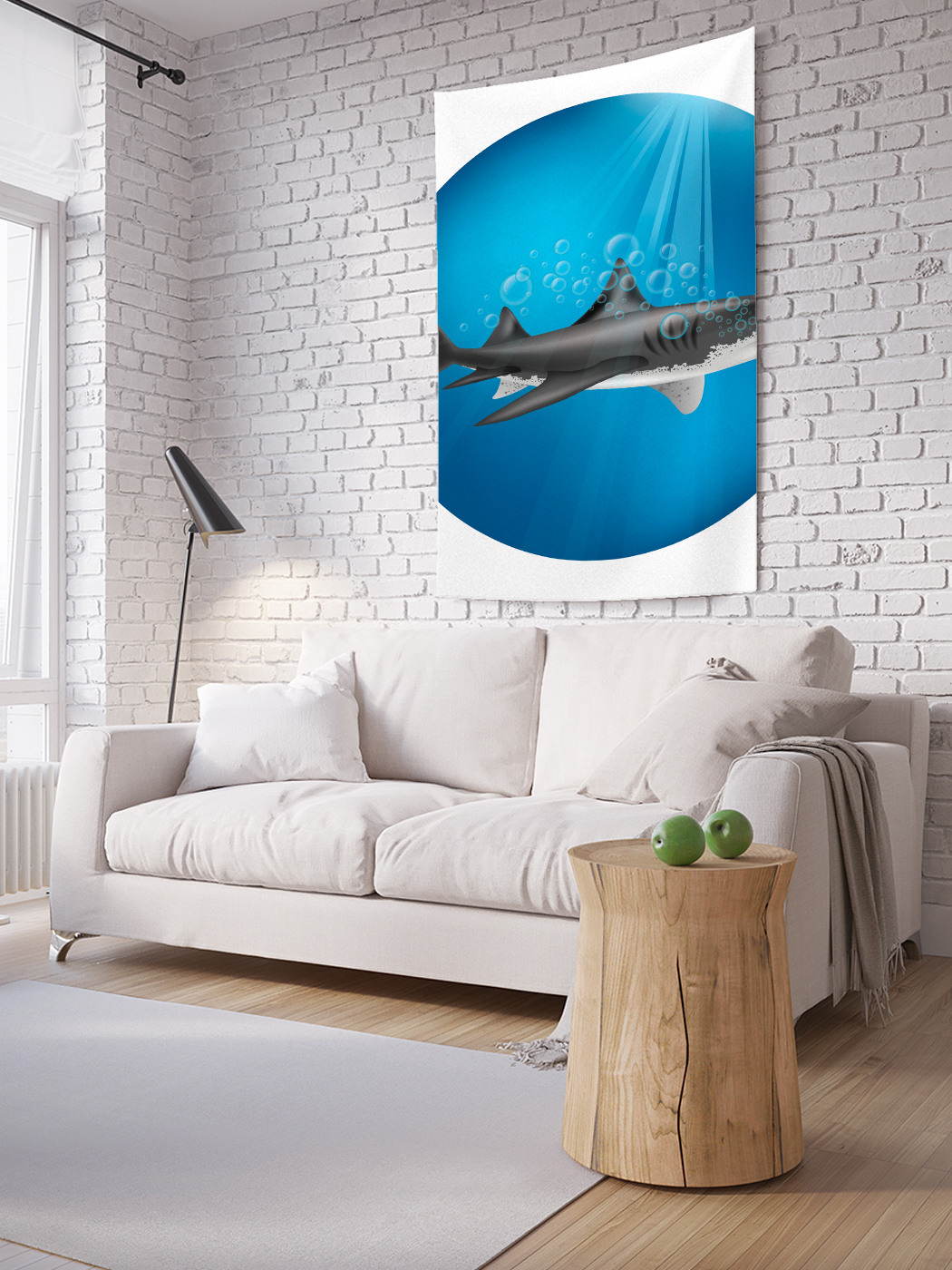 

Вертикальное фотопанно на стену JoyArty Морская акула 100x150 см, Морская акула