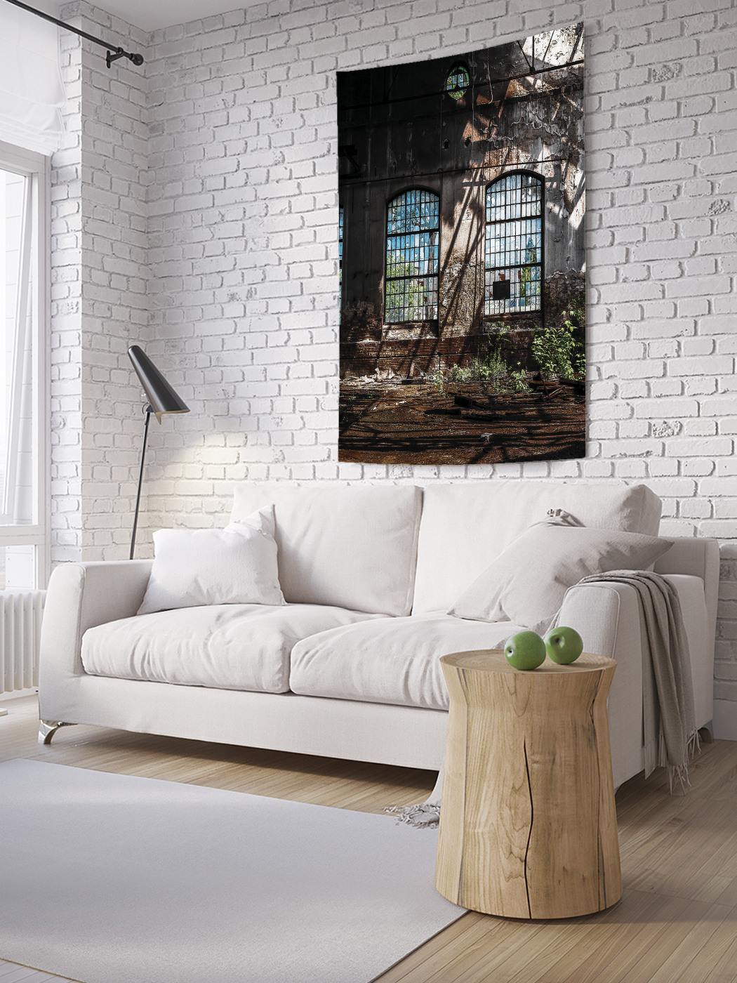 

Вертикальное фотопанно на стену JoyArty Заброшенное здание 100x150 см, Заброшенное здание