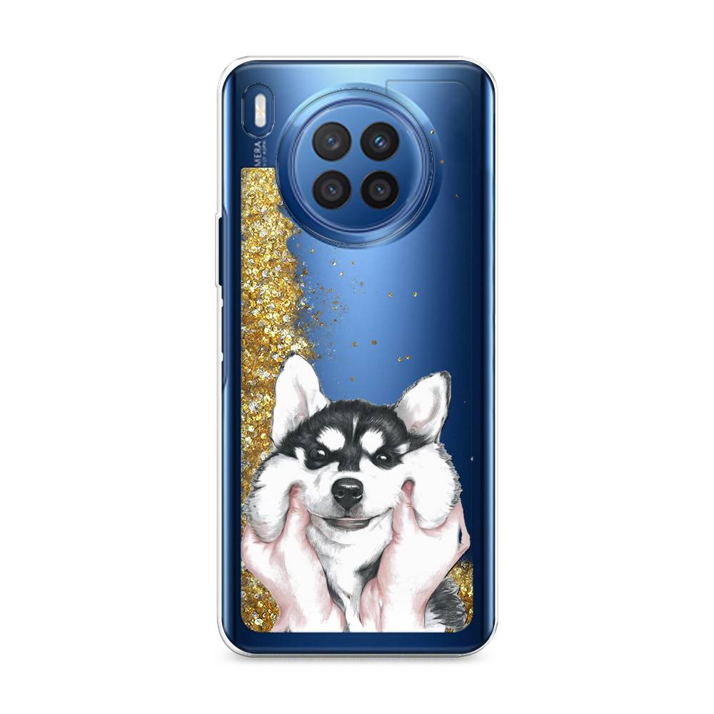 

Чехол Awog на Huawei Nova 8i "Щечки хаски", Разноцветный, 6106390-1