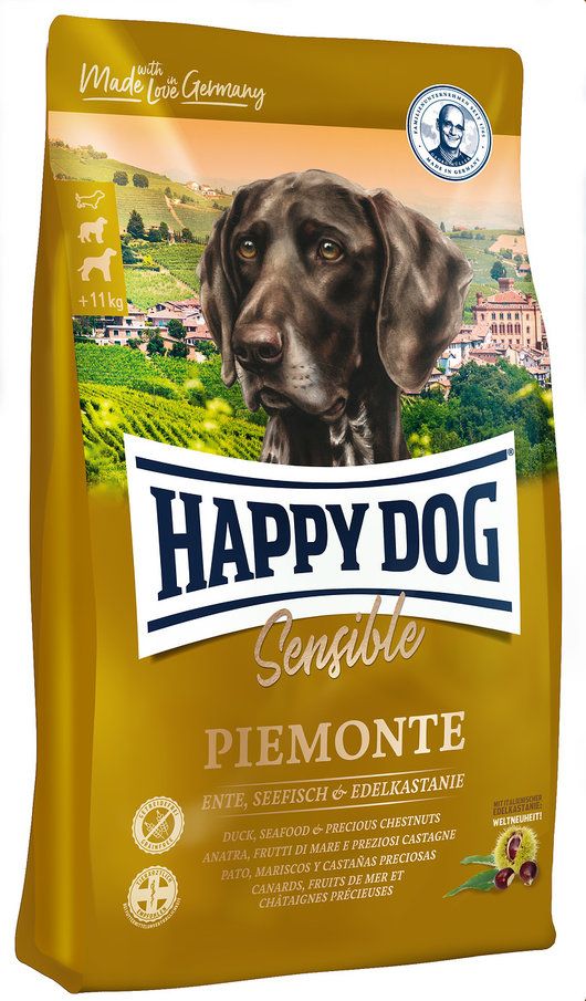 

Сухой корм для собак Happy Dog Supreme Piemonte с уткой и каштаном, 4 кг