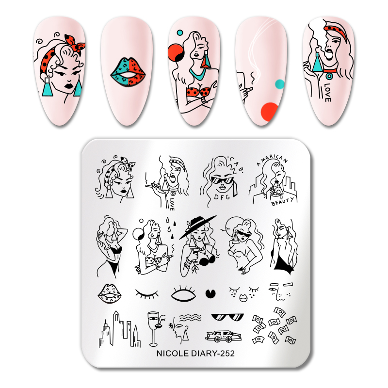 

Пластина для стемпинга Nicole Diary ND-252