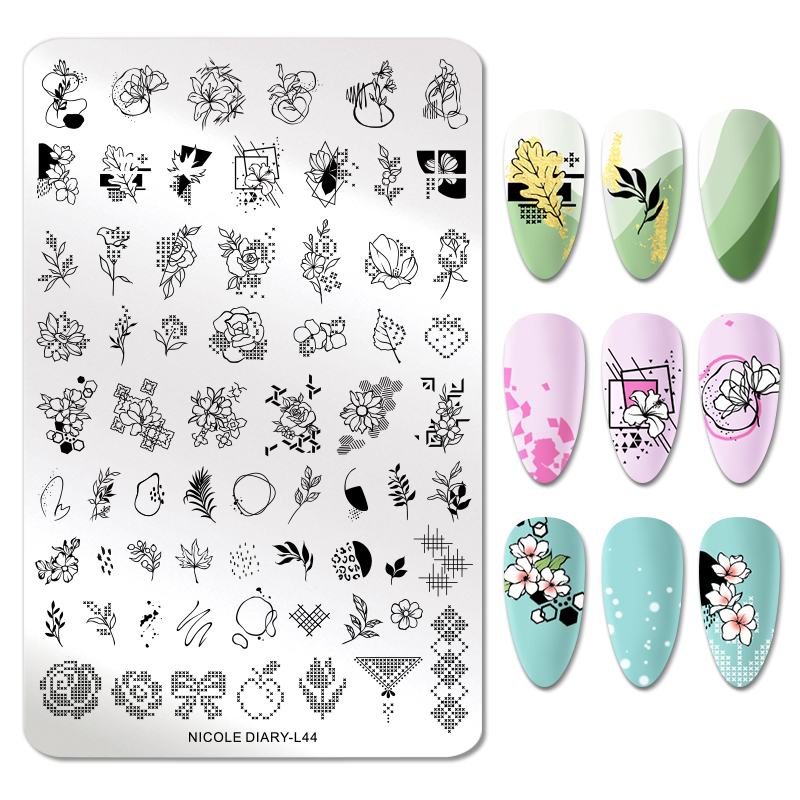 

Пластина для стемпинга Nicole Diary ND-L44