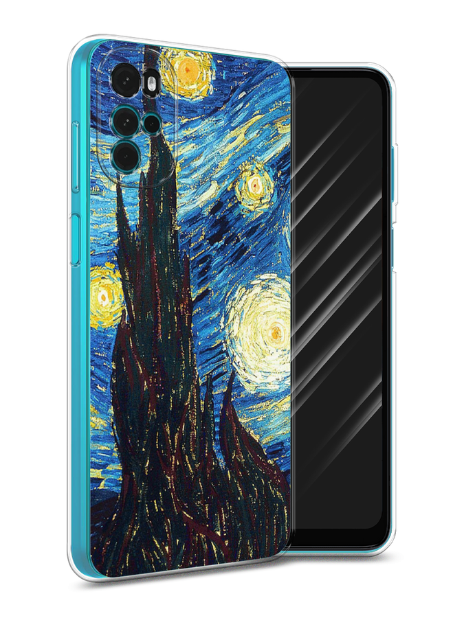 

Чехол Awog на Motorola Moto G22 "Ван Гог Звездная ночь", Разноцветный, 243150-9