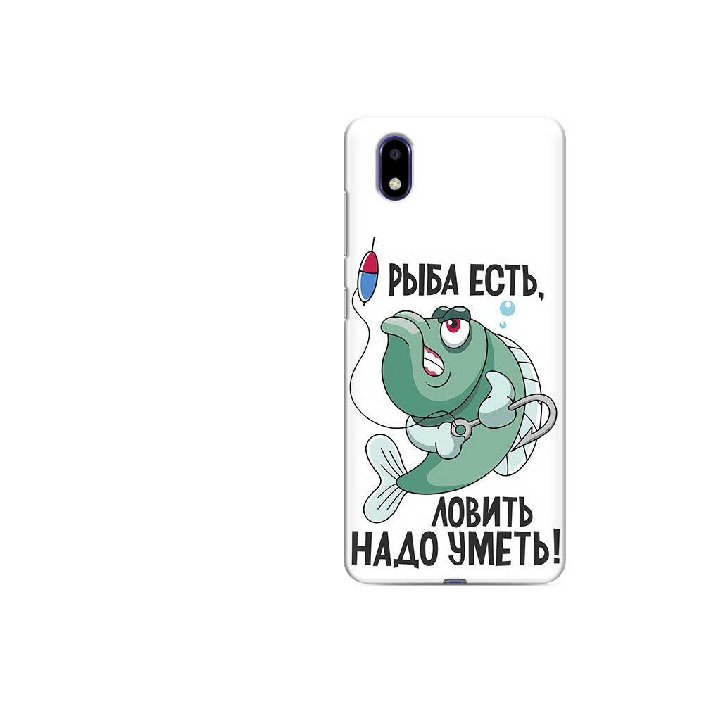 

Чехол MyPads Tocco для ZTE Blade A31 Lite Рыба есть ,ловить надо уметь (PT162823.461.148), Прозрачный, Tocco