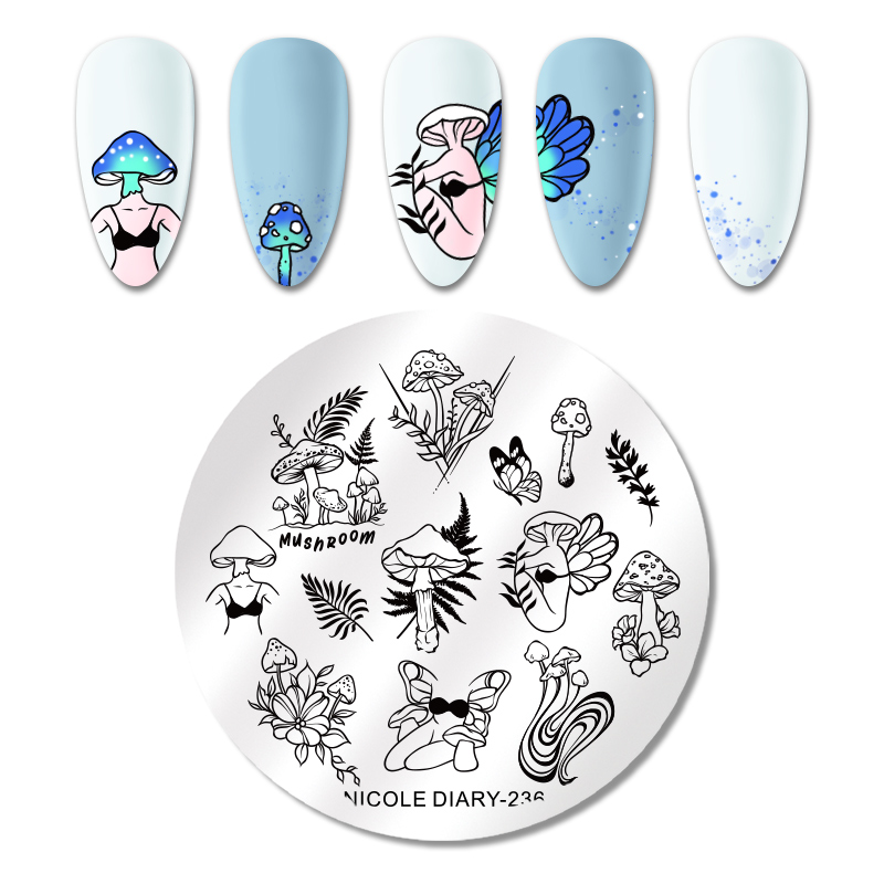 

Пластина для стемпинга Nicole Diary ND-236