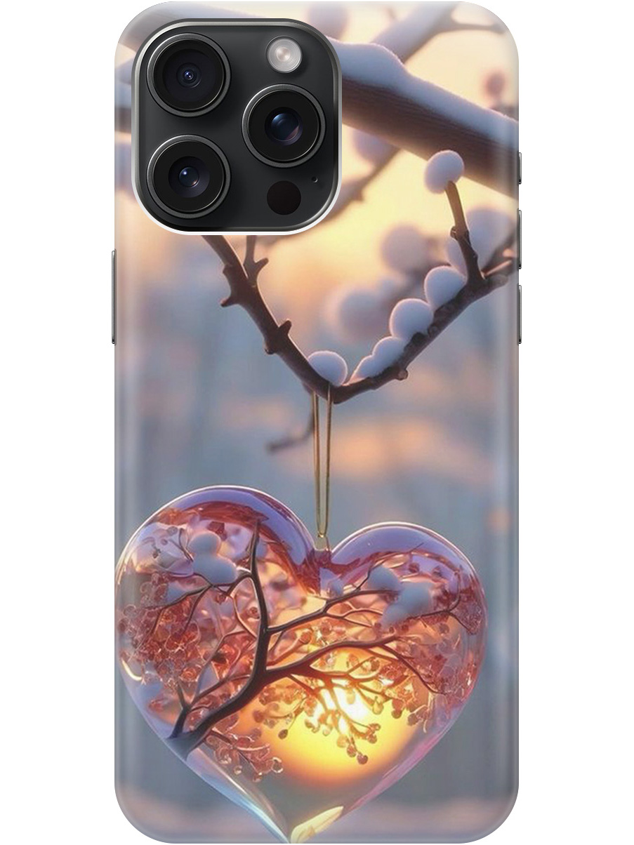 

Силиконовый чехол на Apple iPhone 15 Pro Max с принтом "Ледяное сердце", Прозрачный;белый;желтый;оранжевый, 775148191