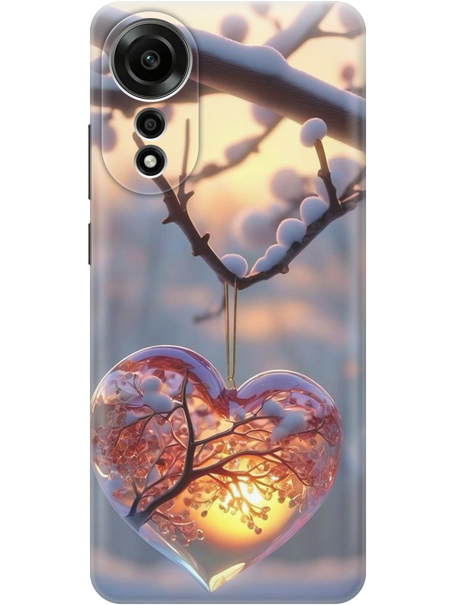 

Силиконовый чехол на Oppo A78 4G с принтом "Ледяное сердце", Прозрачный;белый;желтый;оранжевый, 782630091