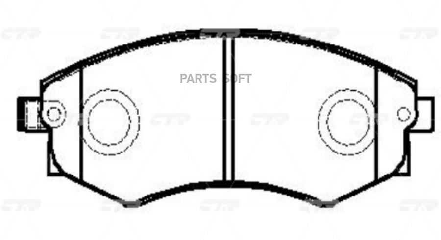 

Колодки Тормозные Ctr Gk0805 Ctr GK0805