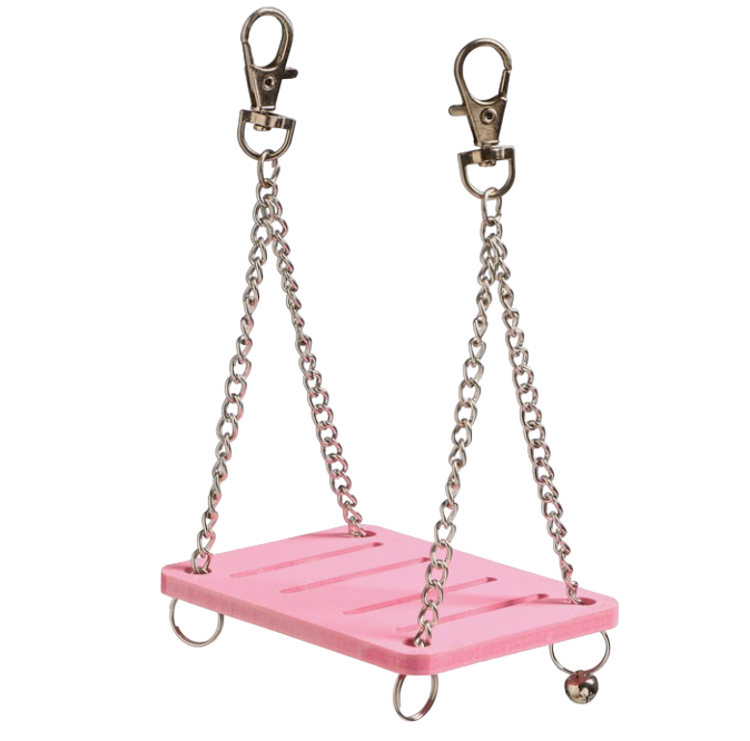 Игрушка для грызунов Пижон Качели, 9х7х0,5 см, розовый