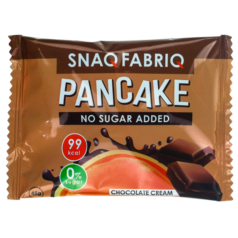 

Панкейк Snaq Fabriq с Начинкой Шоколадный Крем, Без Сахара, 3 шт х 45 г