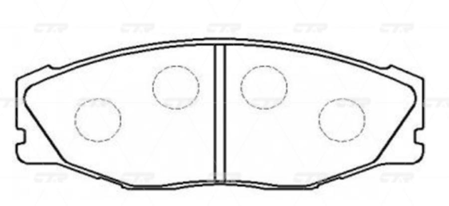 

Колодки Тормозные Ctr Gk1124 Ctr GK1124