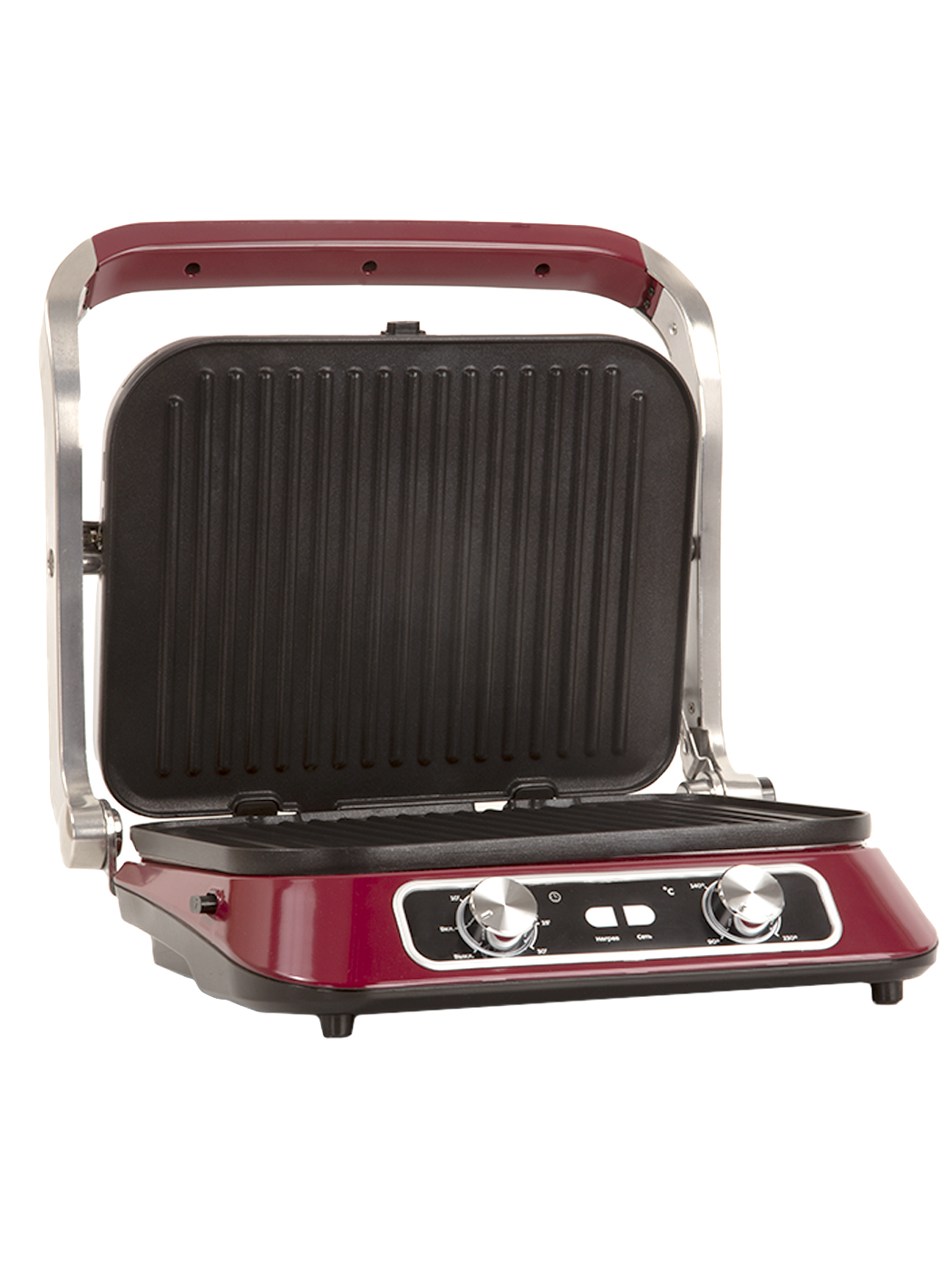 фото Электрогриль pioneer gr1010e wine maroon