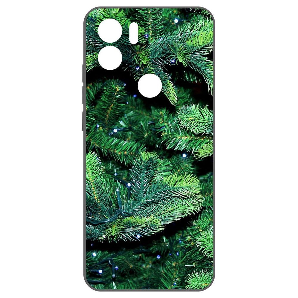

Чехол-накладка Krutoff Soft Case Еловые лапки для Xiaomi Redmi A2+ черный