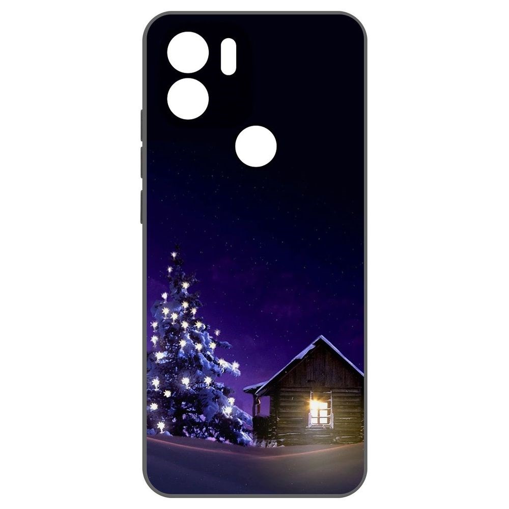 

Чехол-накладка Krutoff Soft Case Зимний домик для Xiaomi Redmi A2+ черный