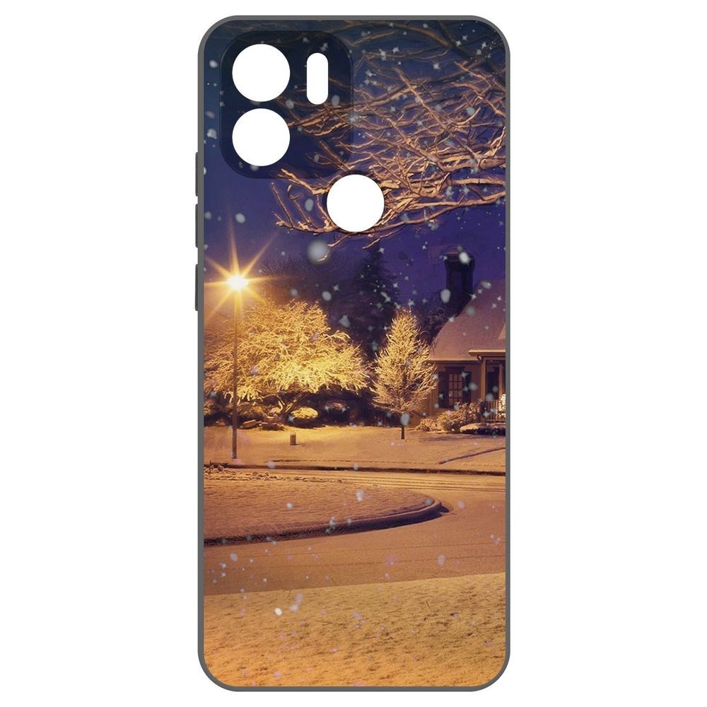 

Чехол-накладка Krutoff Soft Case Зимняя сказка для Xiaomi Redmi A2+ черный