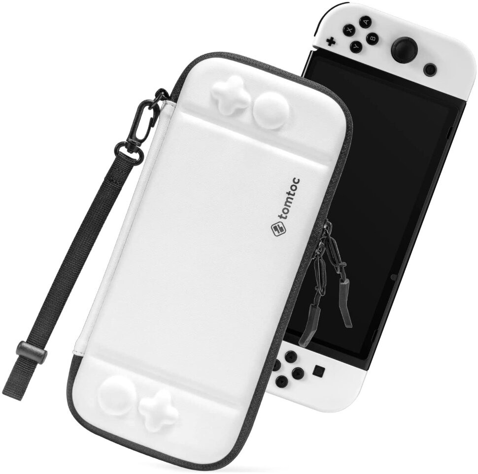 фото Чехол tomtoc slim case для nintendo switch oled белый (a0531w1)