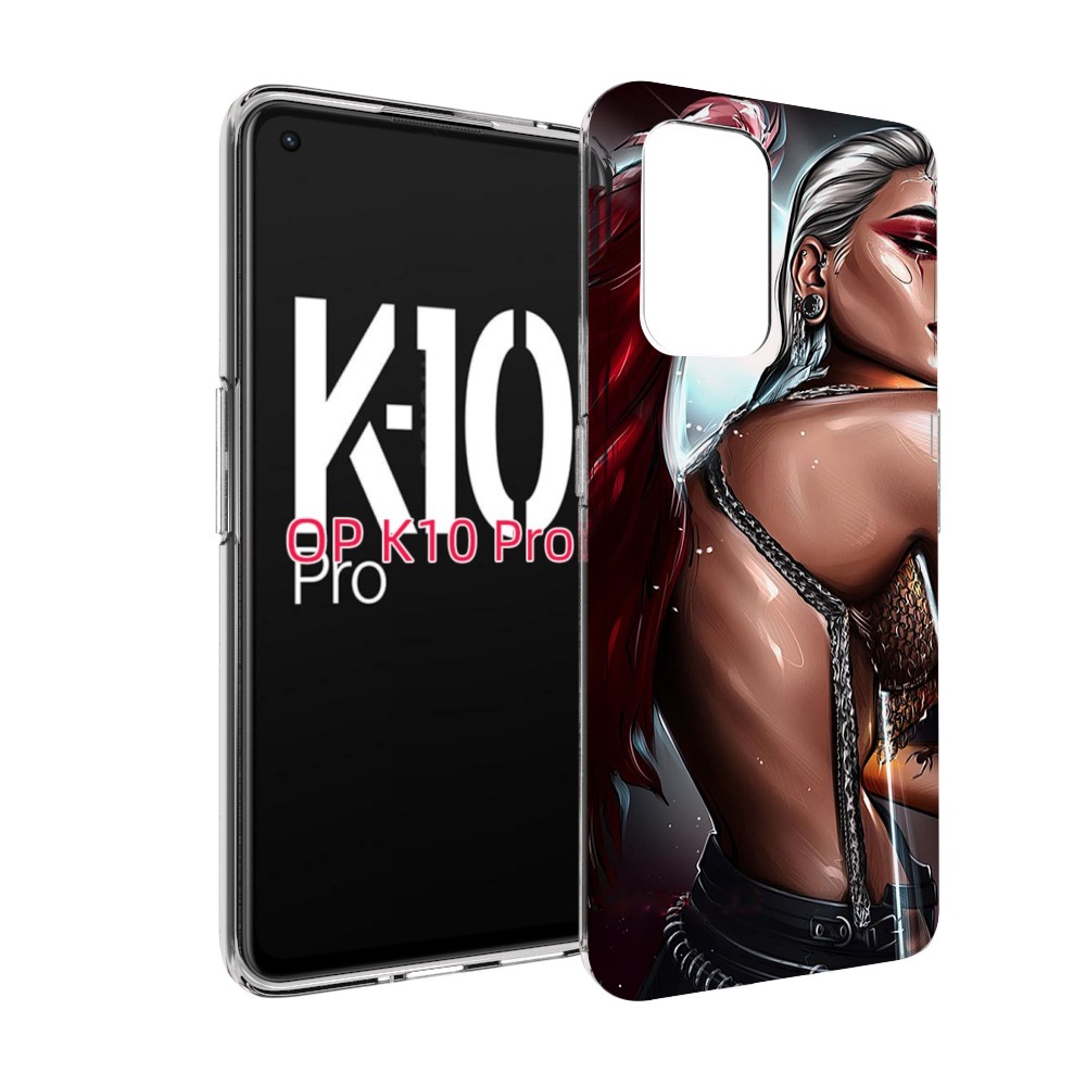

Чехол MyPads девушка-с-крыльями женский для OPPO K10 Pro, Прозрачный, Tocco