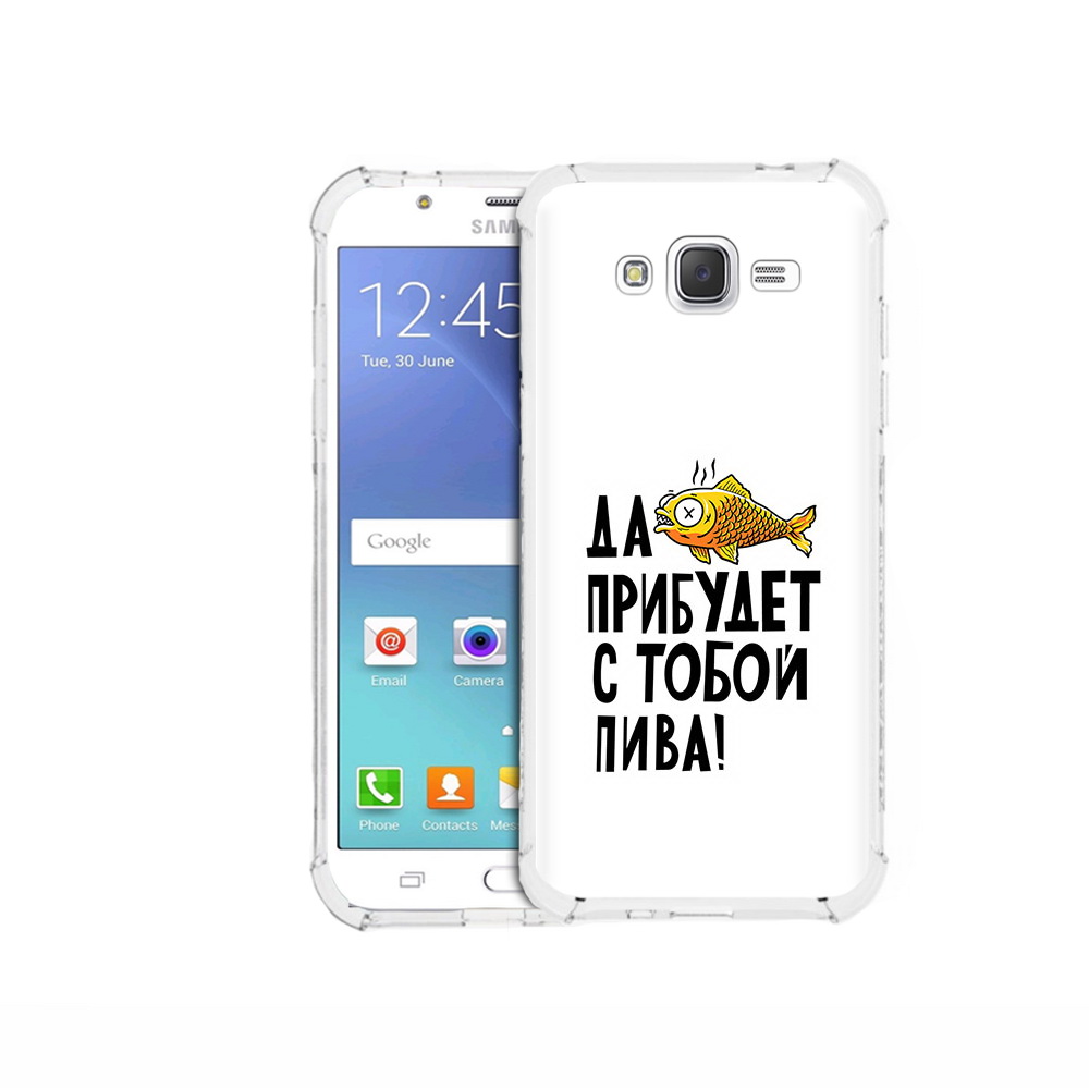 

Чехол MyPads Tocco для Samsung Galaxy J5 (2015) ДА прибудет с тобой пива (PT15272.579.58), Прозрачный, Tocco