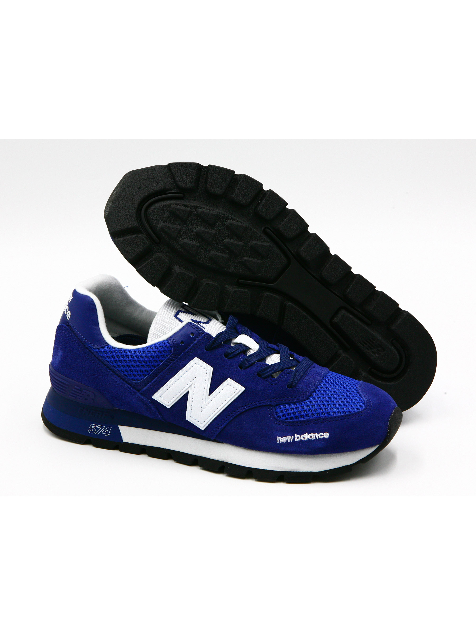 

Кроссовки мужские New Balance 574 синие 10 US, Синий, 574
