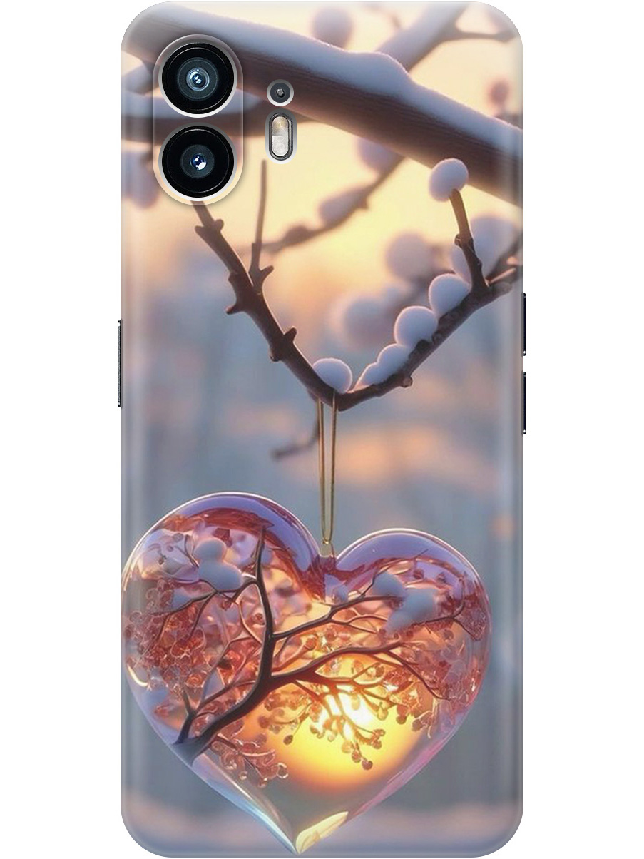 

Силиконовый чехол на Nothing Phone (2) с принтом "Ледяное сердце", Прозрачный;белый;желтый;оранжевый, 784811591