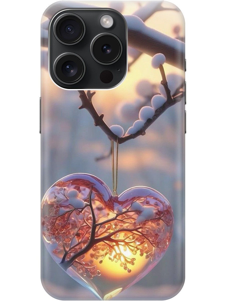 

Силиконовый чехол на Apple iPhone 15 Pro с принтом "Ледяное сердце", Прозрачный;белый;желтый;оранжевый, 775148091