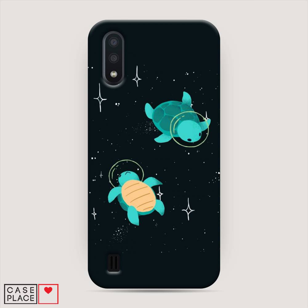 

Пластиковый чехол "Черепашки космонавты" на Samsung Galaxy A01