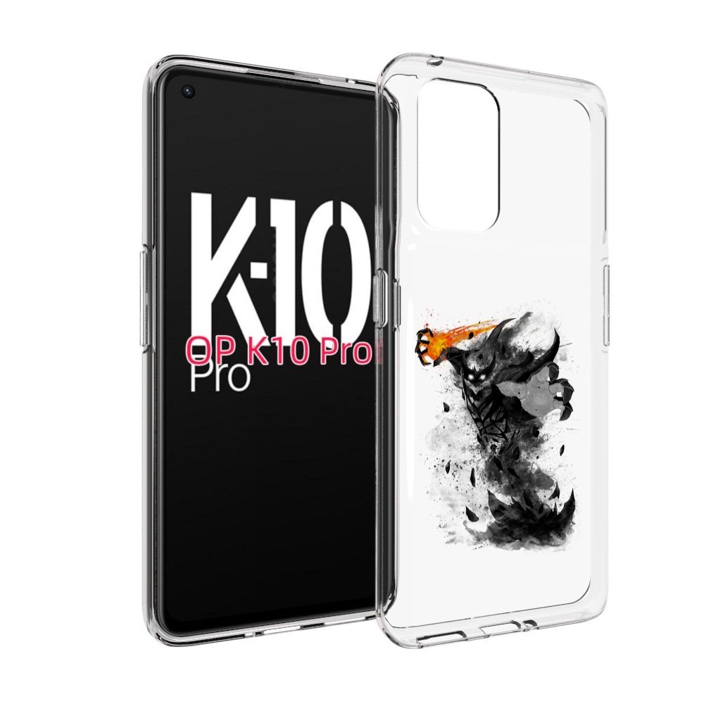 

Чехол MyPads nevermore черно белый для OPPO K10 Pro, Прозрачный, Tocco