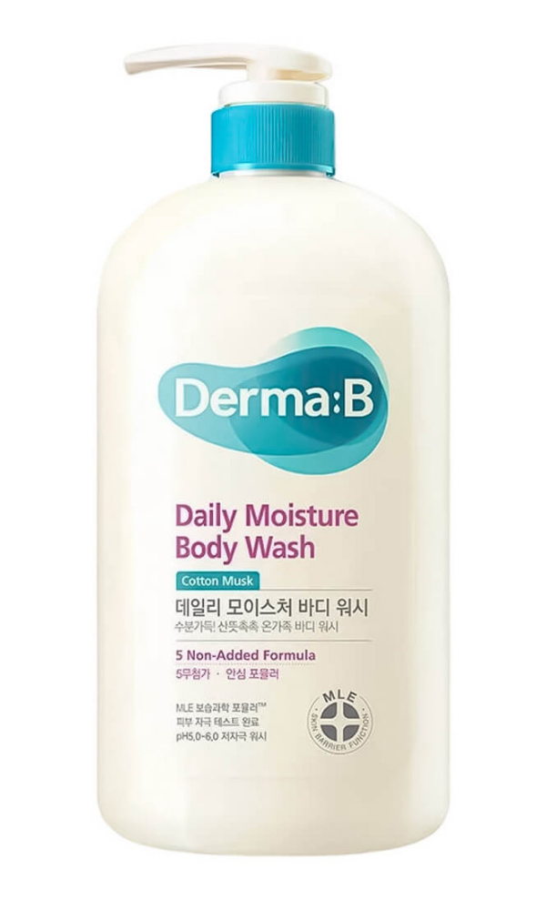 Ламеллярный гель для душа Derma:B Daily Moisture Body Wash, 1000 мл