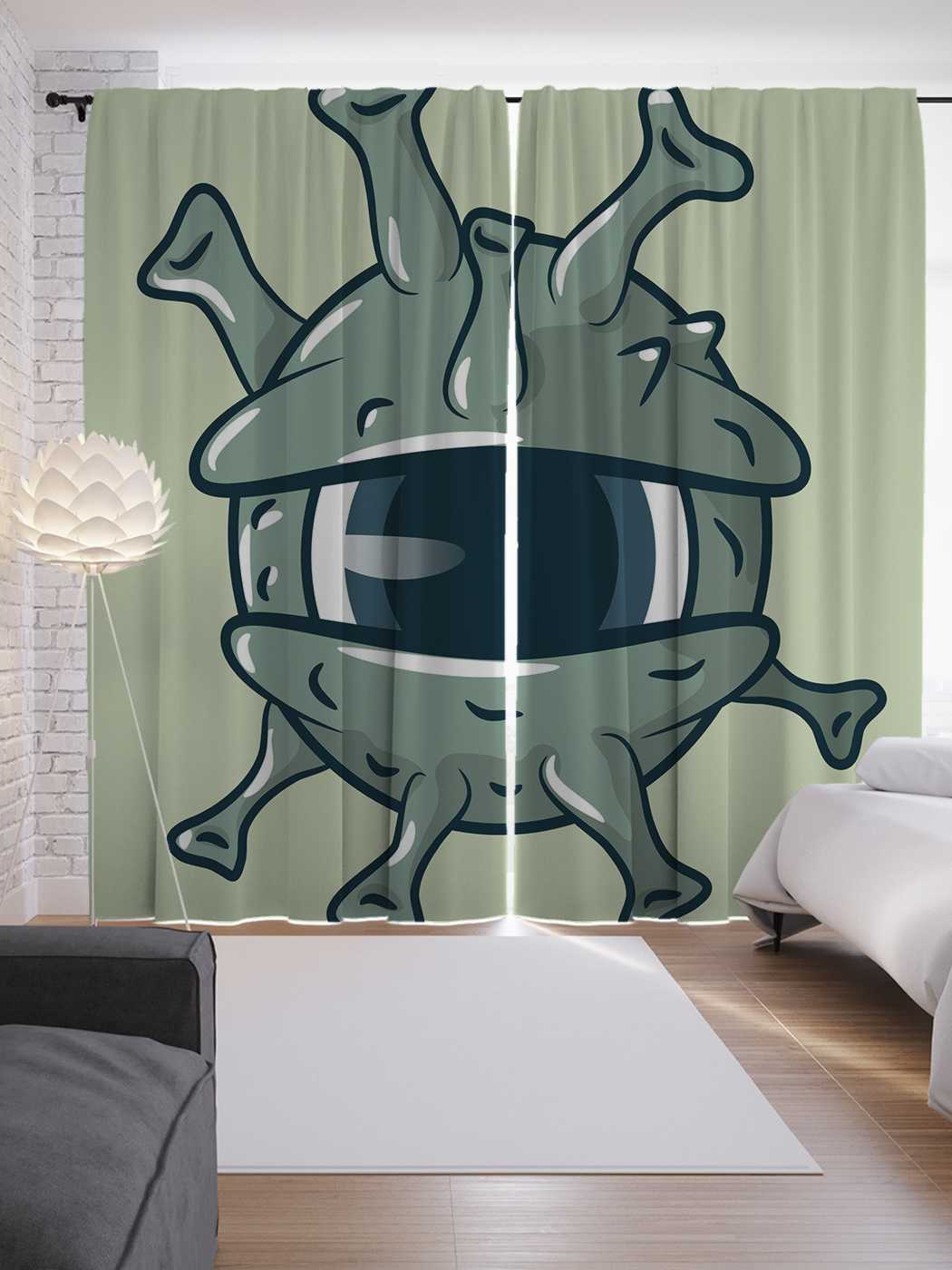 

Шторы JoyArty с фотопечатью "Инопланетное око" из сатена, 290х265 см, Инопланетное око