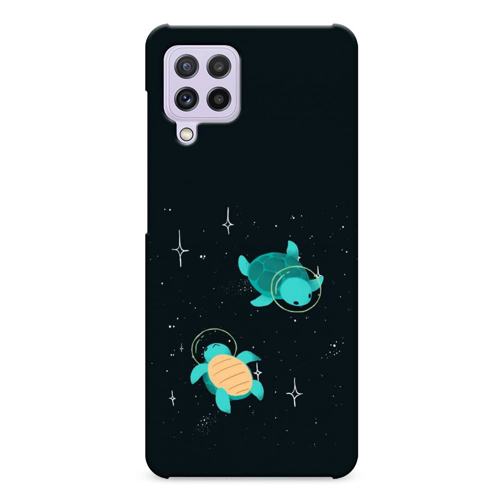 

Пластиковый чехол "Черепашки космонавты" на Samsung Galaxy A22