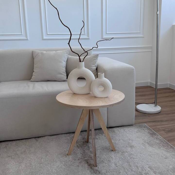 Журнальный стол Диагональ, береза 50x50x47 см