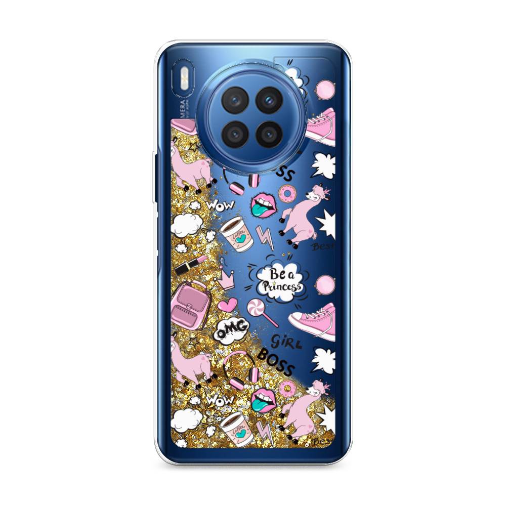 

Чехол Awog на Huawei Nova 8i "Стильная лама", Разноцветный, 6106390-1