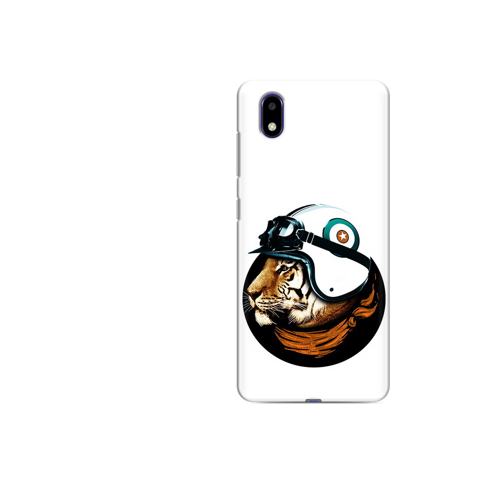 Чехол MyPads Tocco для ZTE Blade A31 Lite Тигр в шлеме (PT162823.461.171)