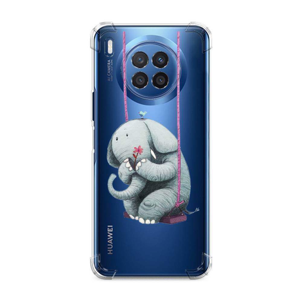

Чехол Awog на Huawei Nova 8i "Грустный слоник", Разноцветный, 6106351-1