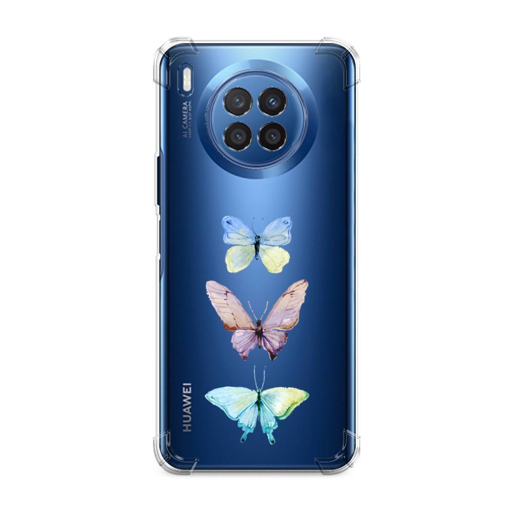 фото Чехол awog "акварельные бабочки" для huawei nova 8i