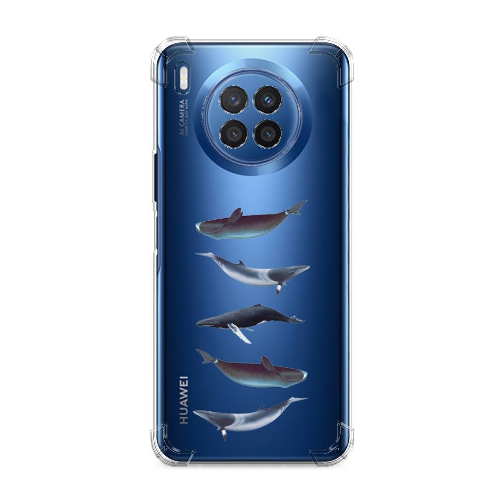 

Чехол Awog на Huawei Nova 8i "Киты арт 2", Разноцветный, 6106351-1