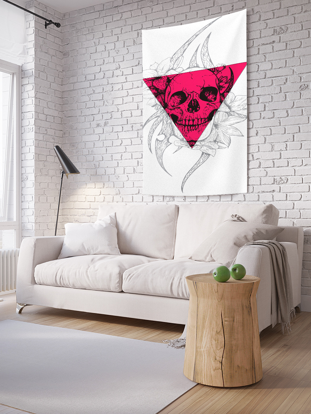 

Вертикальное фотопанно на стену JoyArty Розовый треугольник 100x150 см, Розовый треугольник