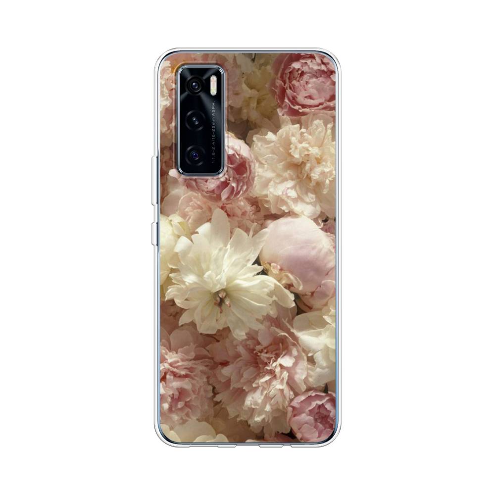 

Чехол Awog на Vivo V20 SE "Пионы светлые", Разноцветный, 263550-8