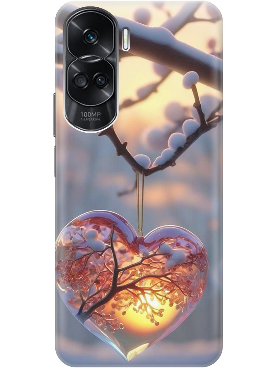 

Силиконовый чехол на Honor 90 Lite с принтом "Ледяное сердце", Прозрачный;белый;желтый;оранжевый, 772622691